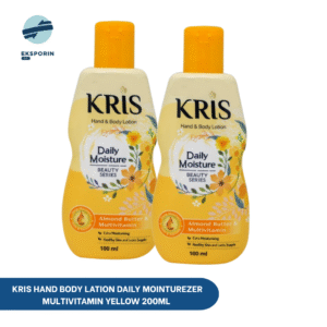 KRIS HAND BODY LATION DAILY MOINTUREZER  MULTIVITAMIN YELLOW 200ML