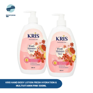 KRIS HAND BODY LOTION FRESH HYDRATION & MULTIVITAMIN PINK 500ML