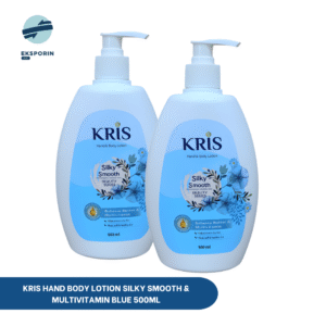 KRIS HAND BODY LOTION SILKY SMOOTH & MULTIVITAMIN BLUE 500ML