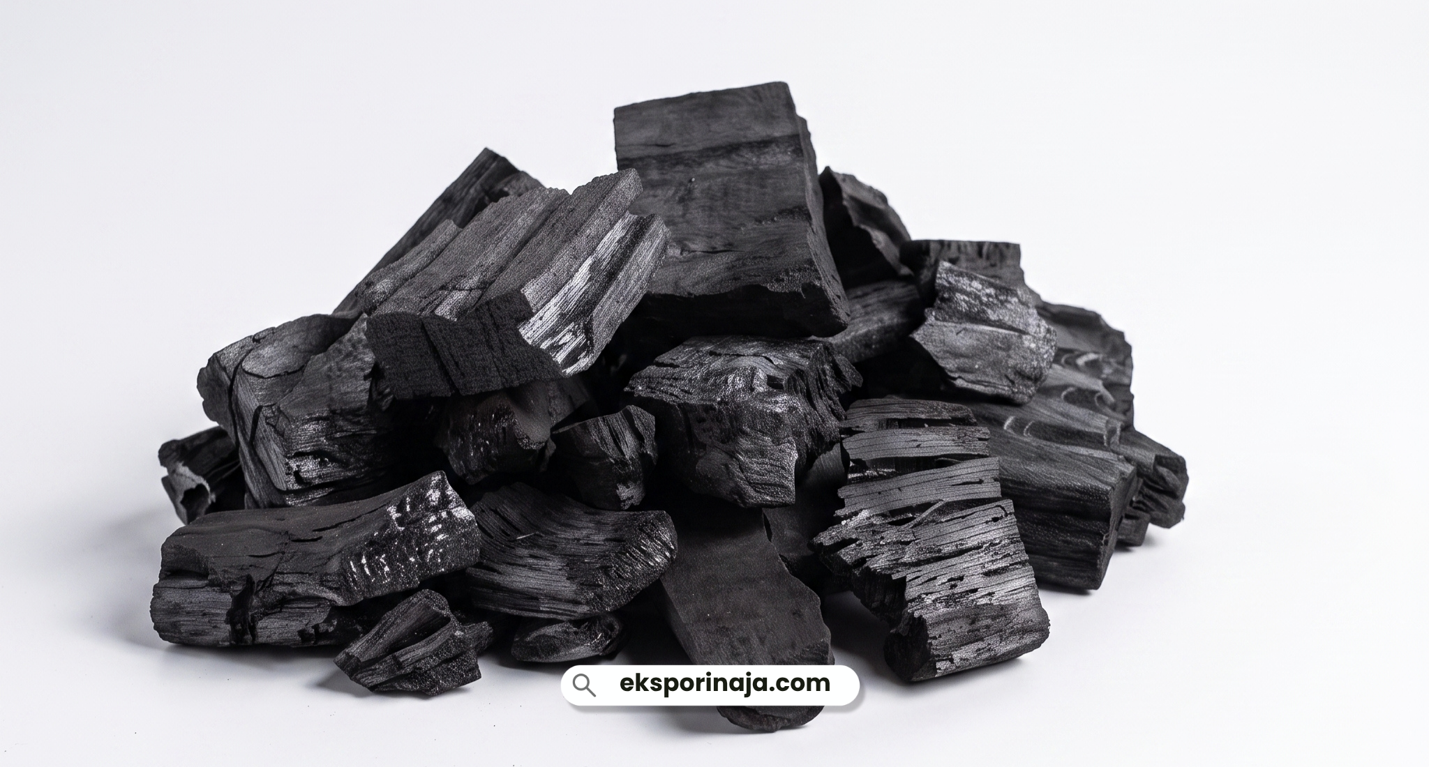 Natural wood charcoal burning, representing the quality characteristics buyers look for when sourcing Indonesian wood charcoal for export
